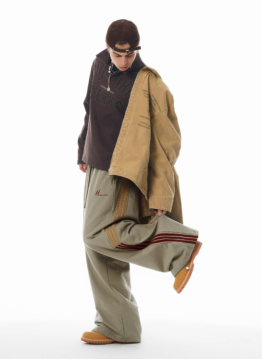 JHYQ Side Stripe Baggy Sweatpants