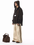 JHYQ Old Dirty Dyed White Baggy Jeans
