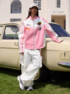 Harsh and Cruel Barbie Pink Embroidered Racing Jacket