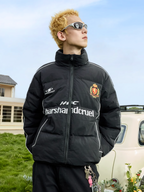 Harsh and Cruel Football Club Embroidered Down Jacket
