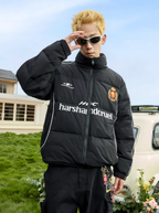 Harsh and Cruel Football Club Embroidered Down Jacket