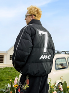 Harsh and Cruel Football Club Embroidered Down Jacket