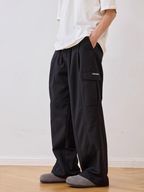 Harsh and Cruel Pleated Pocket Patchwork Cargo Pants