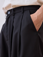 Harsh and Cruel Pleated Pocket Patchwork Cargo Pants