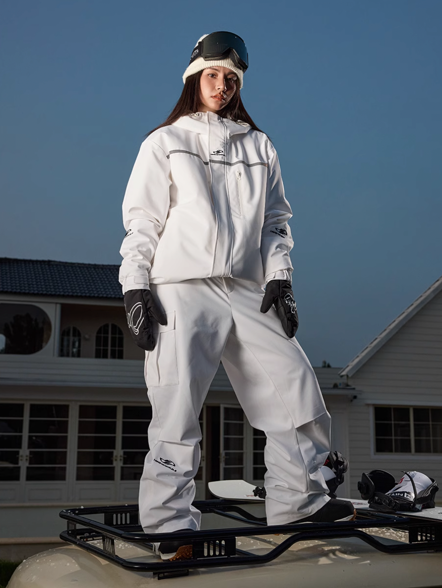 Harsh and Cruel Three Proof Embroidered Mountaineering Ski Cargo Pants
