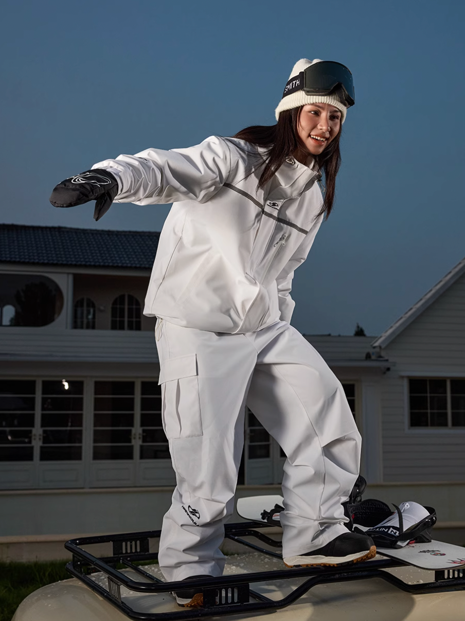 Harsh and Cruel Three Proof Embroidered Mountaineering Ski Cargo Pants