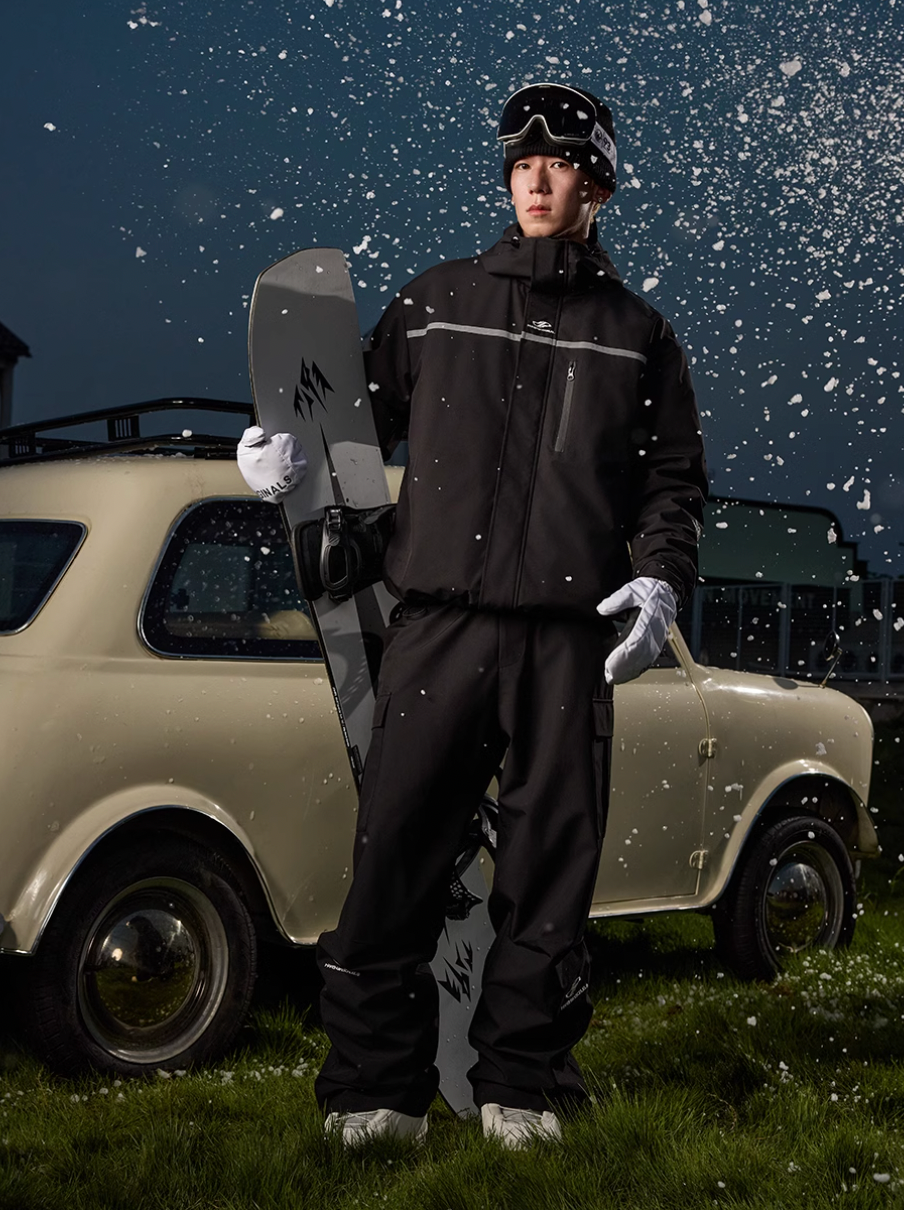 Harsh and Cruel Three Proof Embroidered Mountaineering Ski Cargo Pants