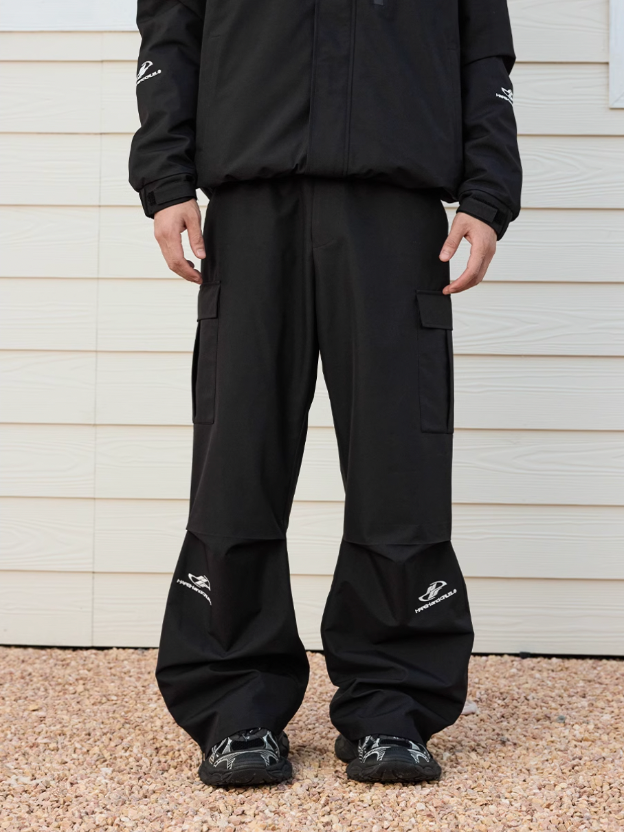 Harsh and Cruel Three Proof Embroidered Mountaineering Ski Cargo Pants