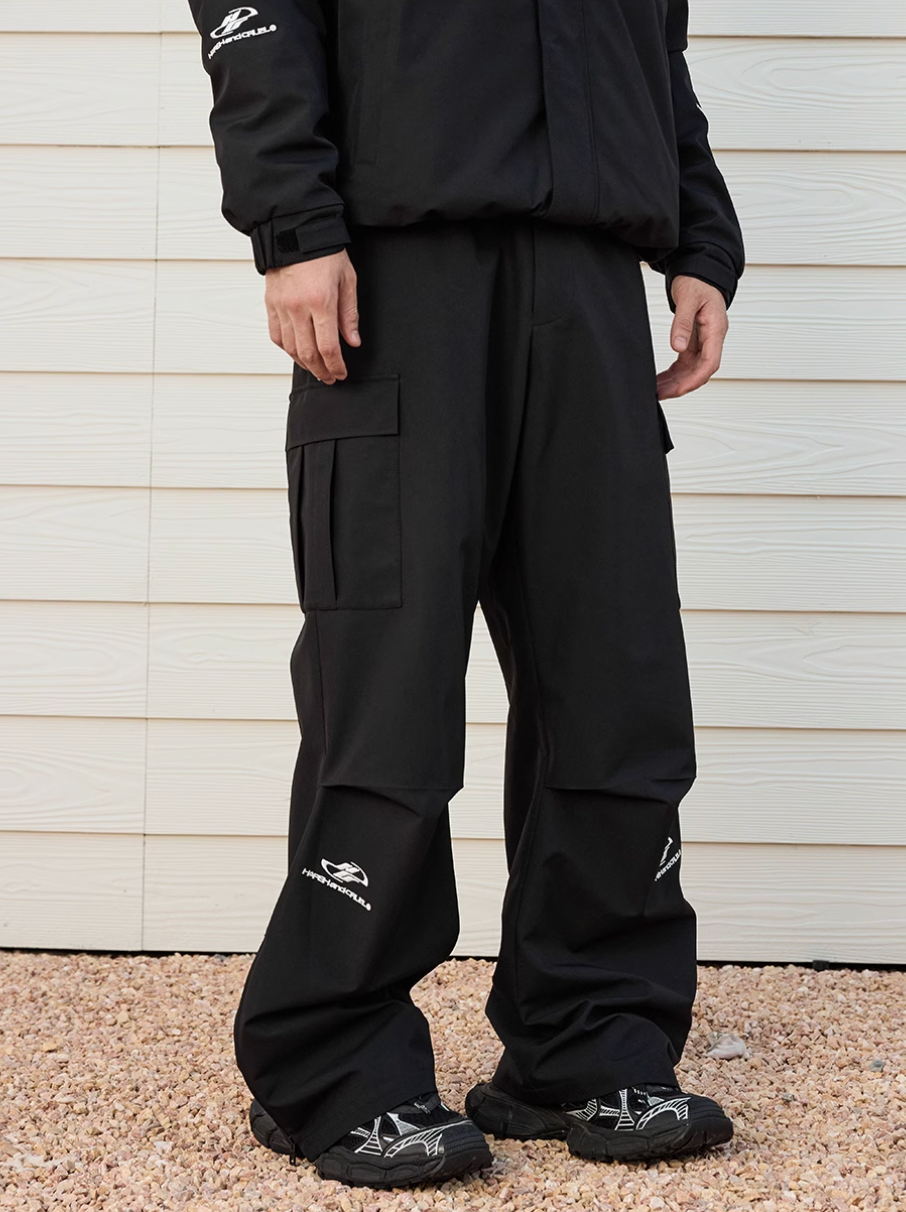 Harsh and Cruel Three Proof Embroidered Mountaineering Ski Cargo Pants