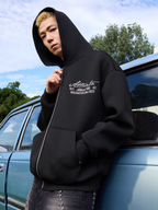 Harsh and Cruel Signature Pearl Embroidered Zip Up Hoodie