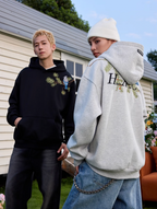 Harsh and Cruel Embroidered Pine Bird Hoodie