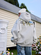Harsh and Cruel Embroidered Pine Bird Hoodie