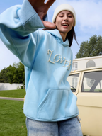 Harsh and Cruel Love Me More Pearl Embroidered Hoodie