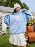 Harsh and Cruel Cute Lace Bow Hoodie