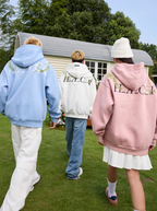 Harsh and Cruel Floral Garland Embroidered Text HACR Hoodie