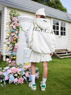Harsh and Cruel Floral Garland Embroidered Text HACR Hoodie