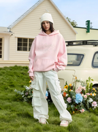 Harsh and Cruel Handwritten Font Pearl Embellished Crafted Hoodie