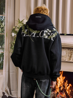 Harsh and Cruel Floral Garland Wreath Embroidered Hoodie