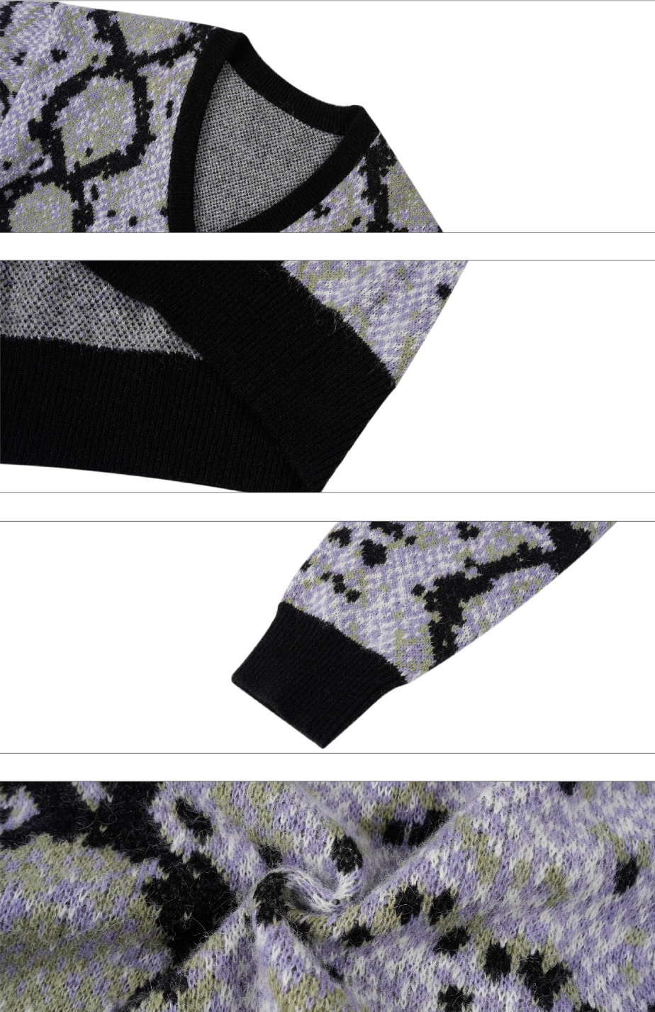 S45 Snake Jacquard Mohair Cardigan