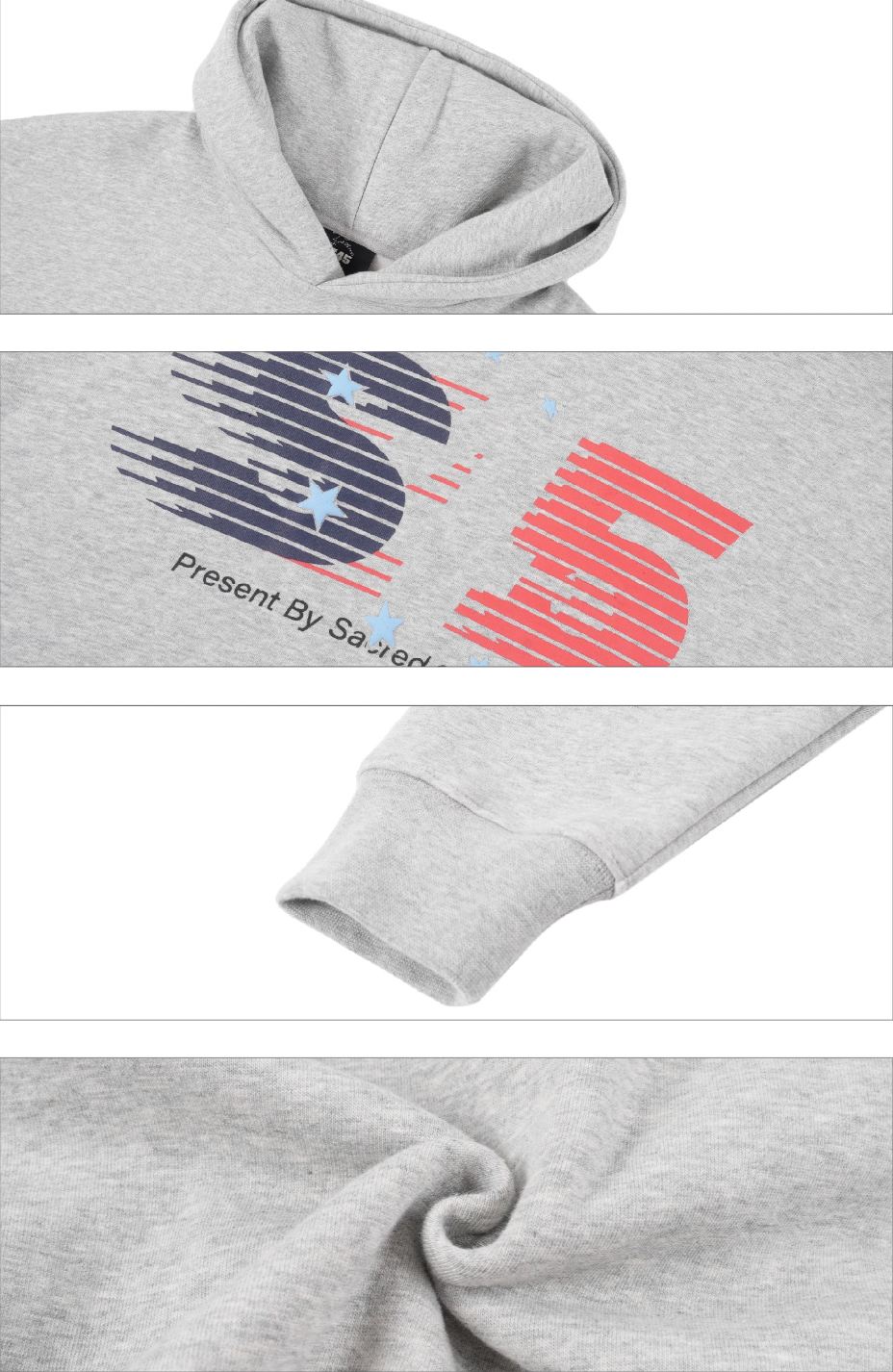 S45 Stripe Star Logo Hoodie