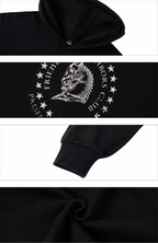 S45 War Horse Medal Stitching Hoodie