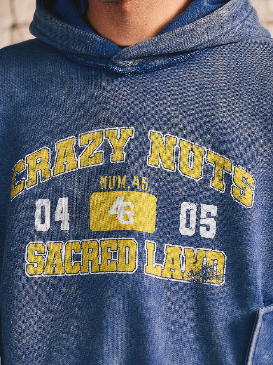 S45 Thread Destruction Washed Hoodie