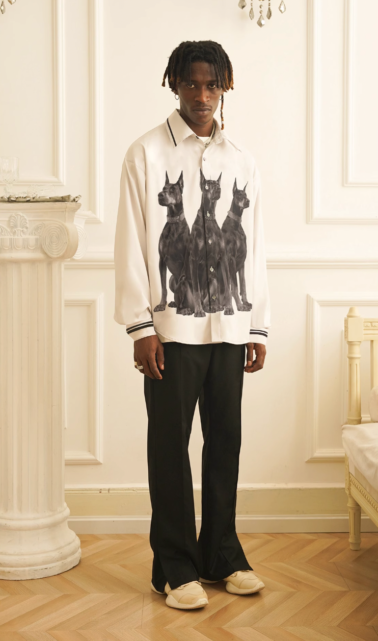EMPTY REFERENCE Doberman Long Sleeve Shirt