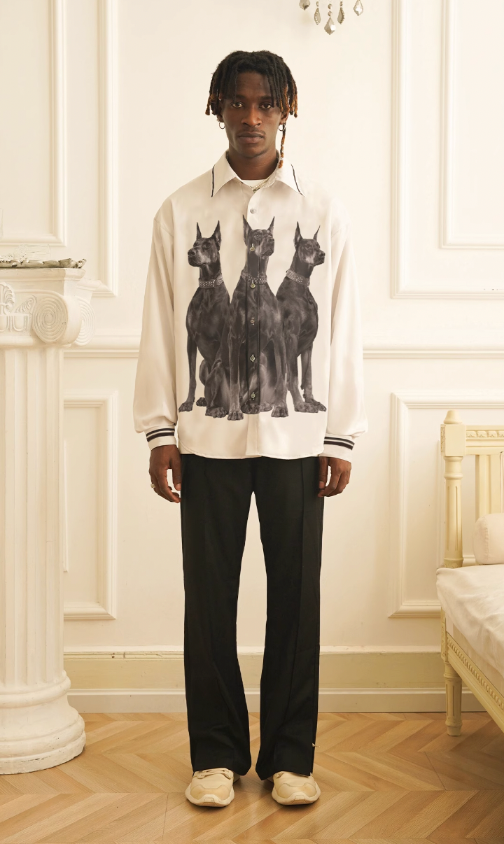 EMPTY REFERENCE Doberman Long Sleeve Shirt