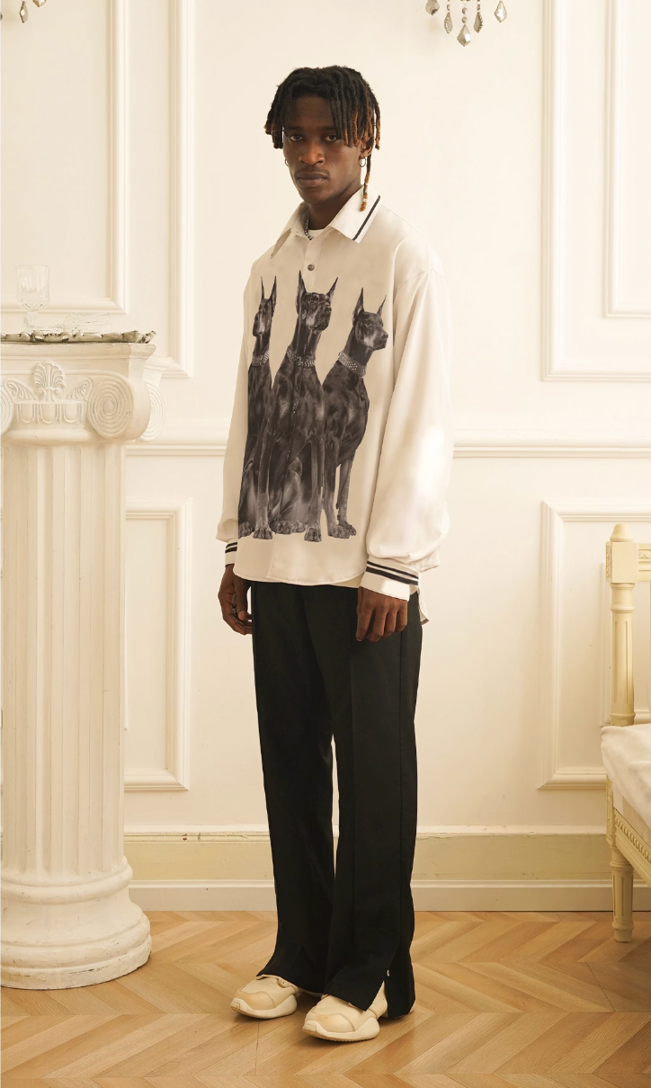 EMPTY REFERENCE Doberman Long Sleeve Shirt
