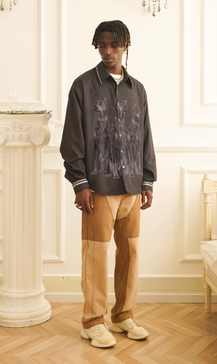 EMPTY REFERENCE Doberman Long Sleeve Shirt