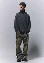 ANTIDOTE Washed Destroyed Slogan Hoodie