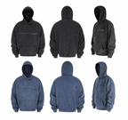 ANTIDOTE Washed Destroyed Slogan Hoodie