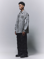 ANTIDOTE Gradient Washed Dye Long Sleeve Denim Shirt