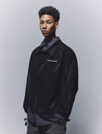 ANTIDOTE Fake Two Piece Plaid Patchwork Long Sleeve Shirt