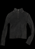 ANTIDOTE High Neck Half Zip Knit Sweater