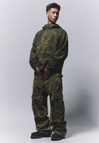 ANTIDOTE Camouflage Washed Hole Baggy Cargo Pants