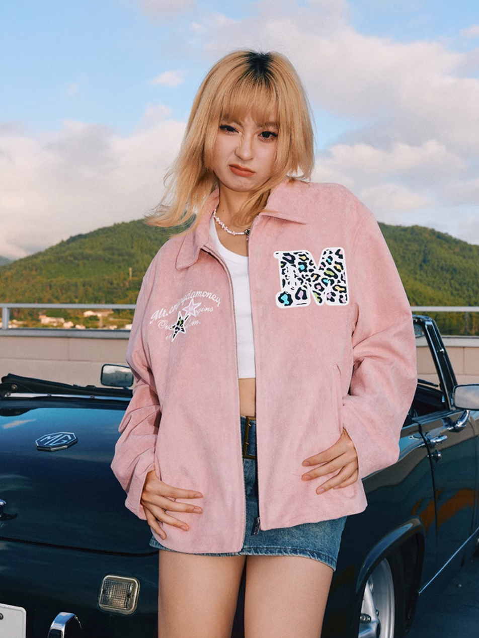MEDM Animal Texture Suede Jacket
