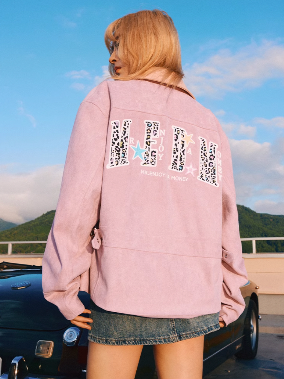 MEDM Animal Texture Suede Jacket
