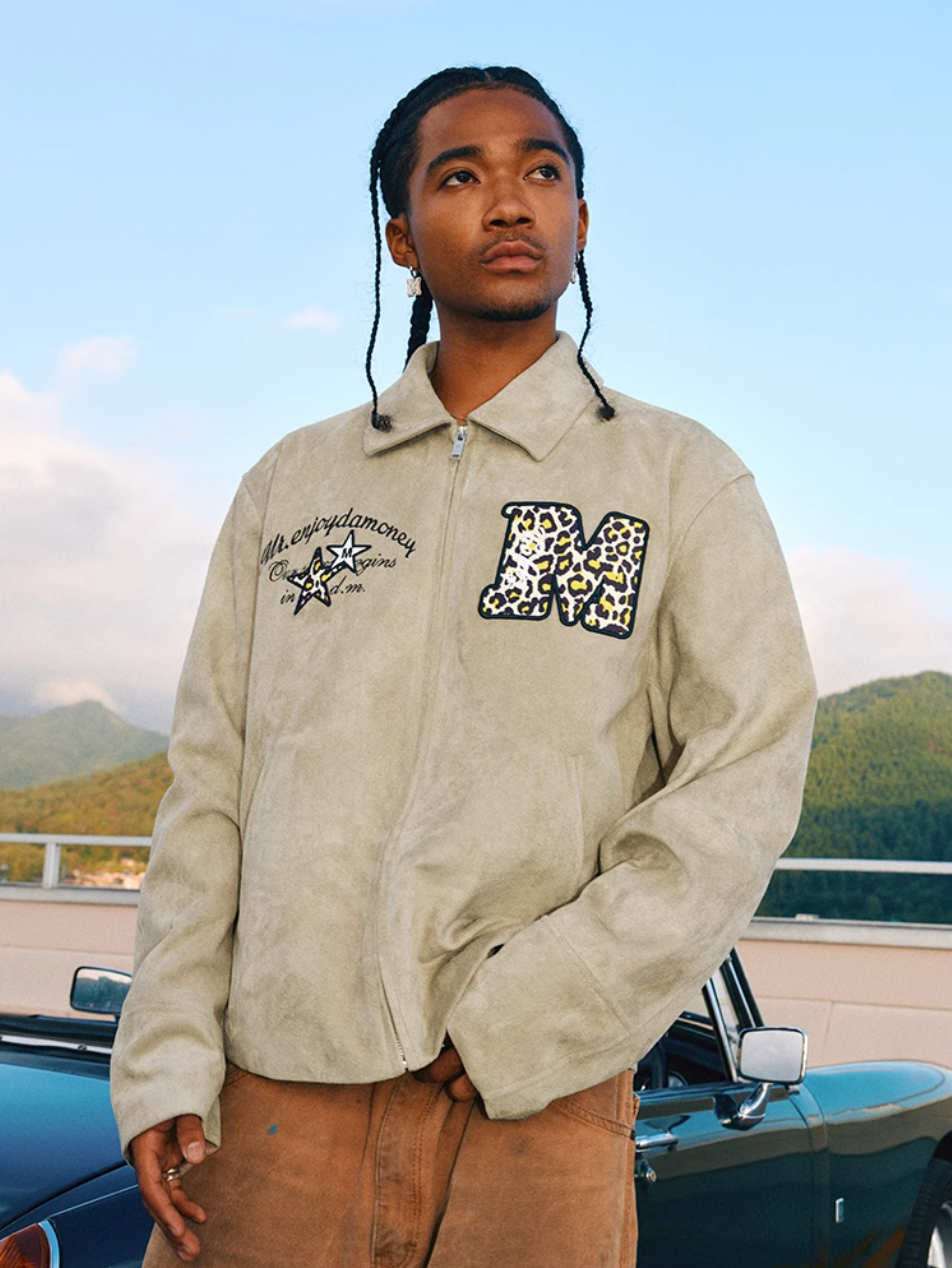 MEDM Animal Texture Suede Jacket