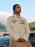 MEDM Animal Texture Suede Jacket