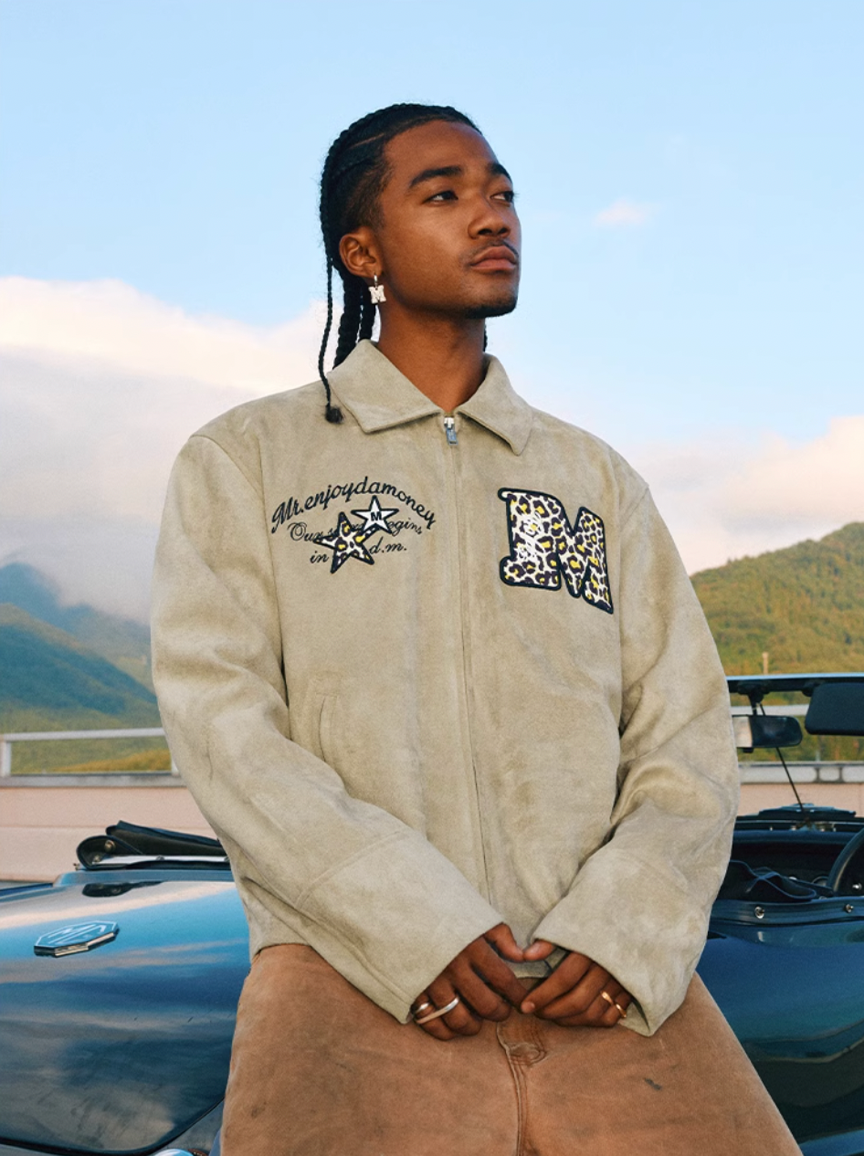 MEDM Animal Texture Suede Jacket