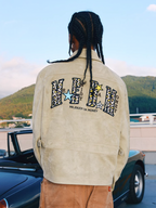 MEDM Animal Texture Suede Jacket