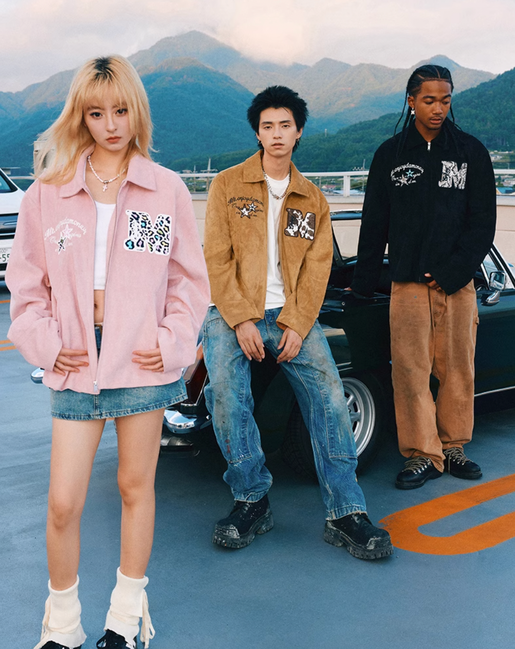 MEDM Animal Texture Suede Jacket