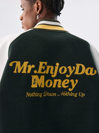 MEDM Font Typography Varsity Jacket