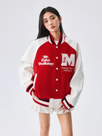 MEDM Font Typography Varsity Jacket