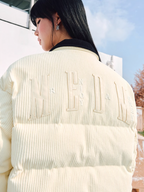MEDM Corduroy Lapel Color Blocking Down Jacket