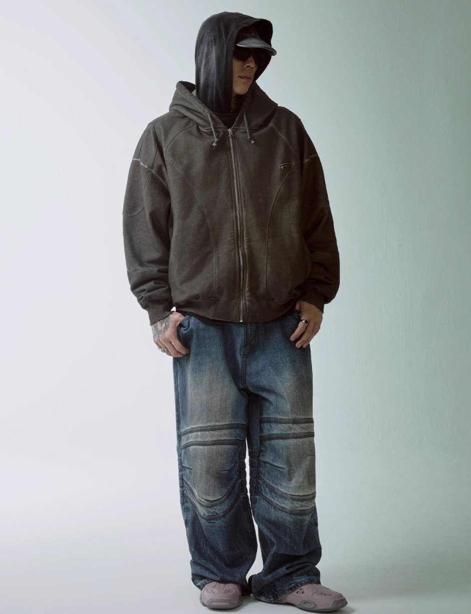 F2CE Dirty Functional Zip Up Hoodie