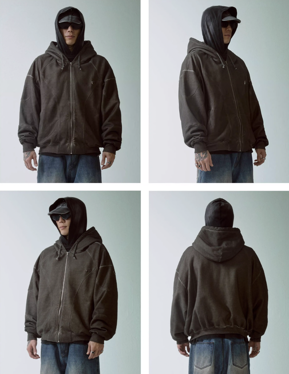 F2CE Dirty Functional Zip Up Hoodie