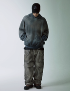F2CE Handmade Gradient Spray Dye Destruction Hoodie