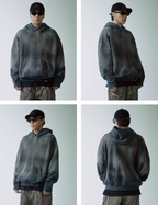F2CE Handmade Gradient Spray Dye Destruction Hoodie